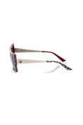 Load image into Gallery viewer, Frankie Morello Chic square sunglasses with a zebra print
