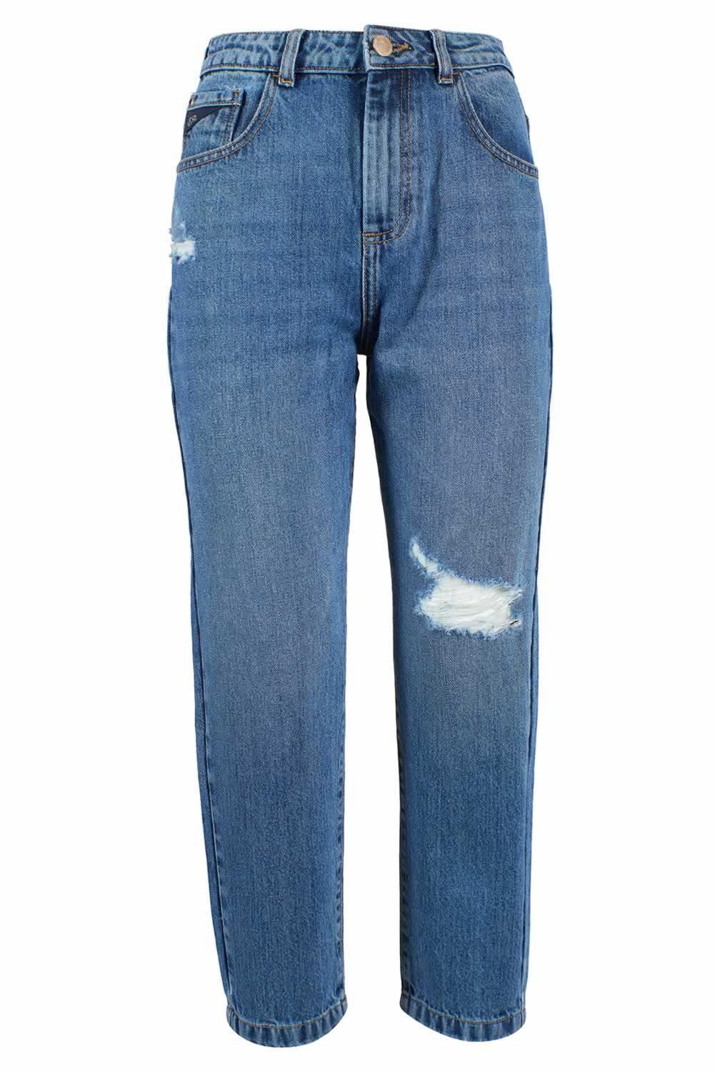 Yes Zee Blaue Baumwoll-Jeans für Frauen