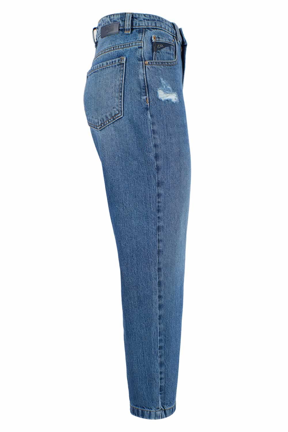 Yes Zee Blaue Baumwoll-Jeans für Frauen