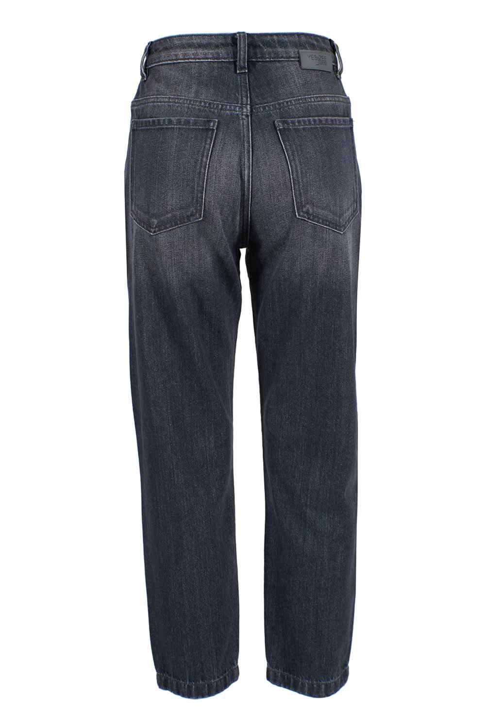 Yes Zee Schwarz Baumwolle Frauen Jeans