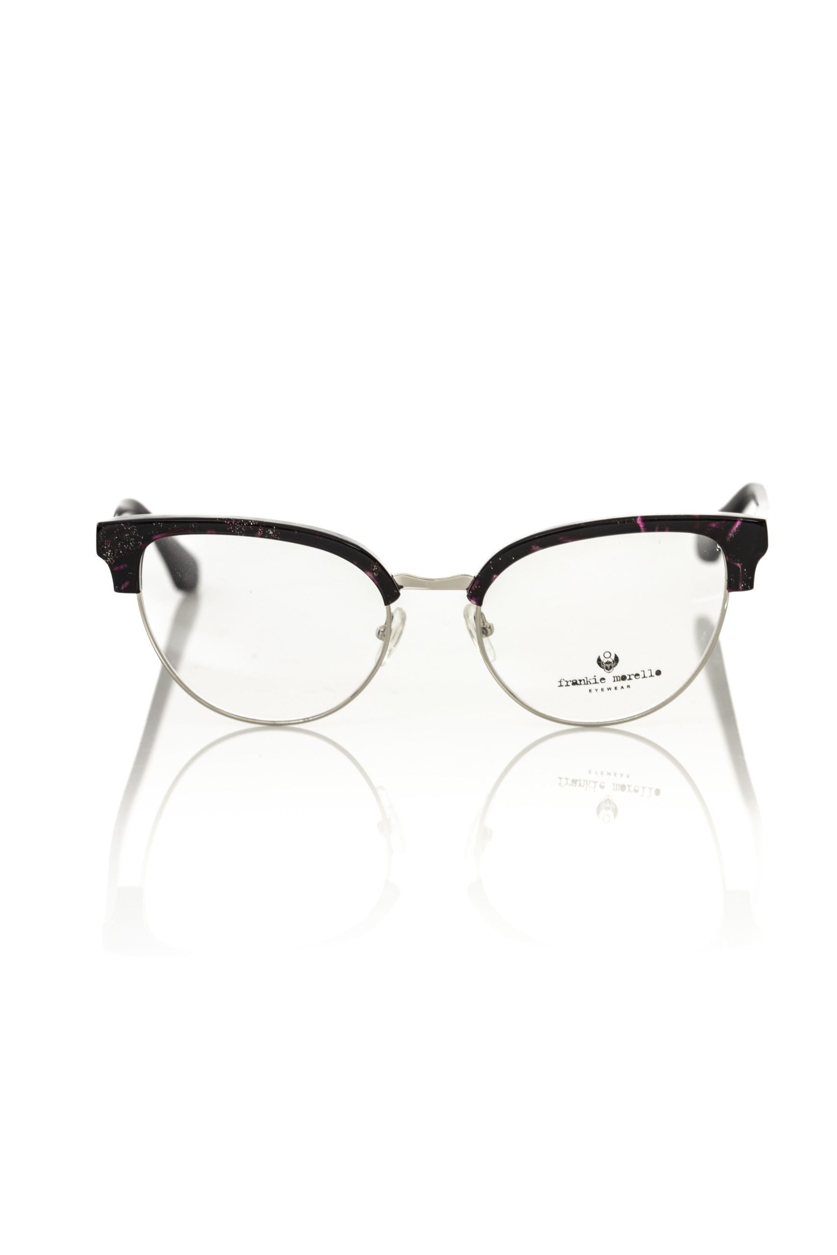 Frankie Morello Glitter Bordeaux Clubmaster Glasses