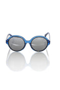 Load image into Gallery viewer, Frankie Morello Chic Transparent Blue Round Sunglasses
