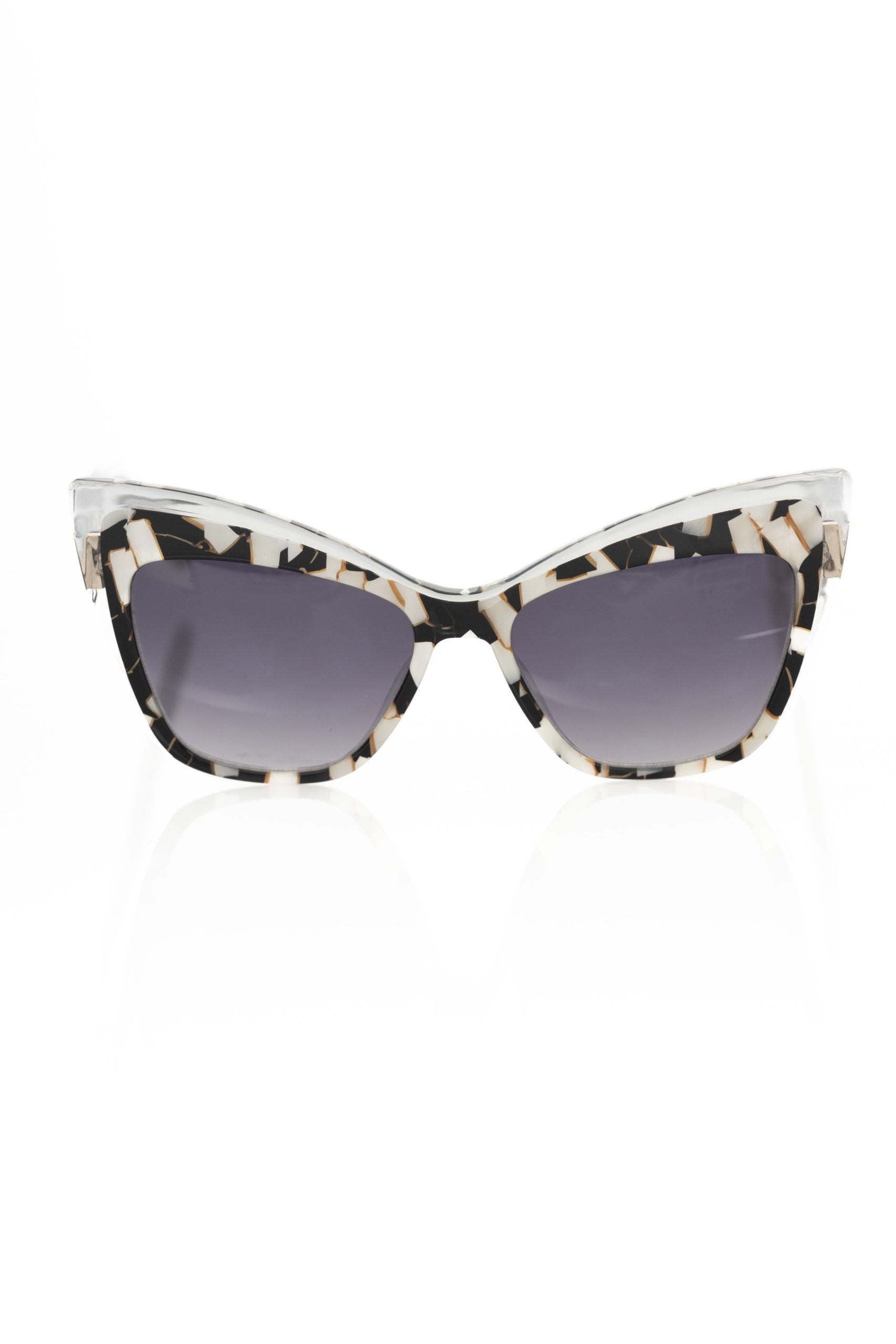 Frankie Morello Chic cat-eye sunglasses with mother-of-pearl accents