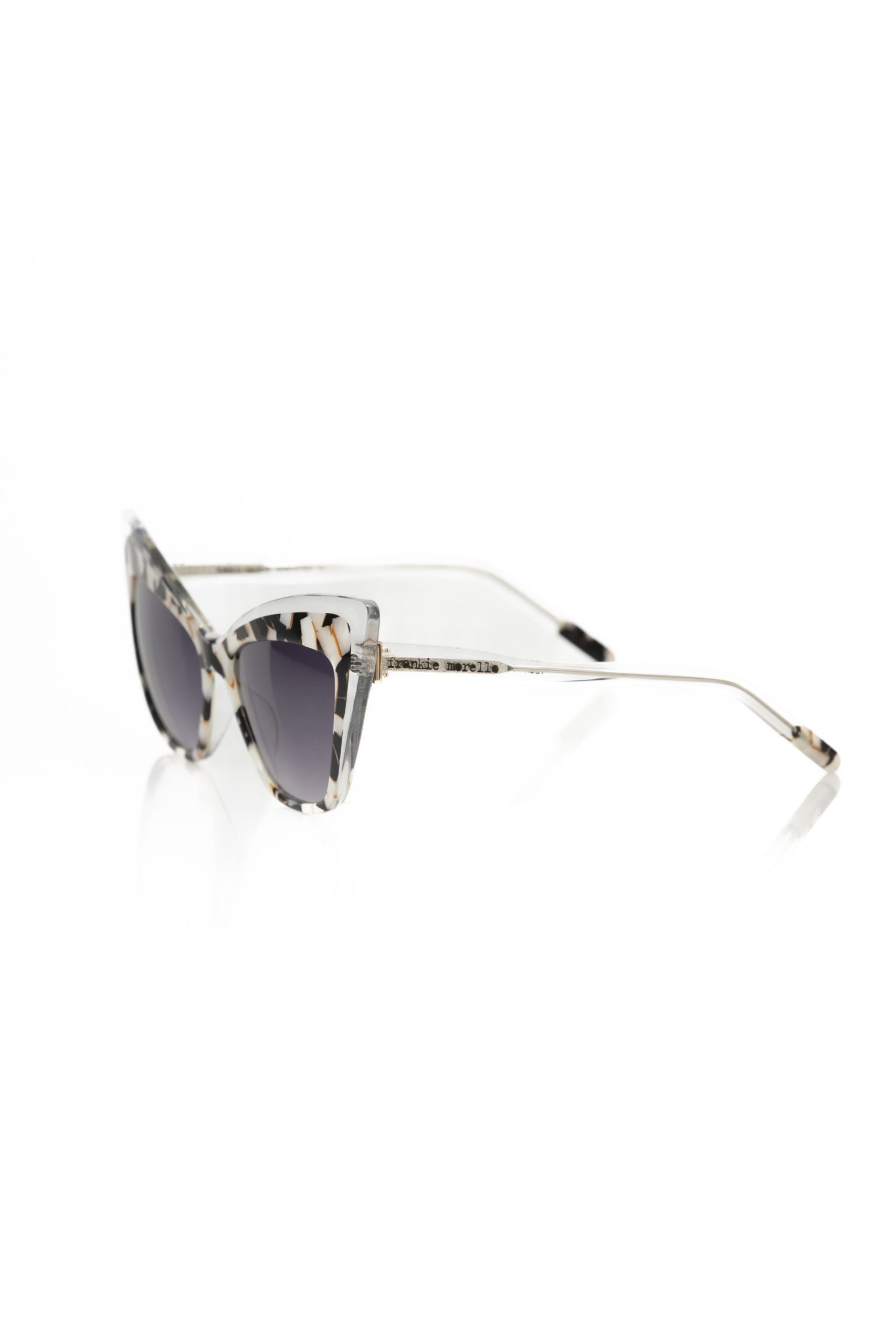 Frankie Morello Chic cat-eye sunglasses with mother-of-pearl accents