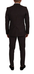 Load image into Gallery viewer, Dolce & Gabbana Elegant maroon striped slim fit suit
