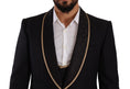 Load image into Gallery viewer, Dolce & Gabbana Elegant 3 piece suit in black silk blend
