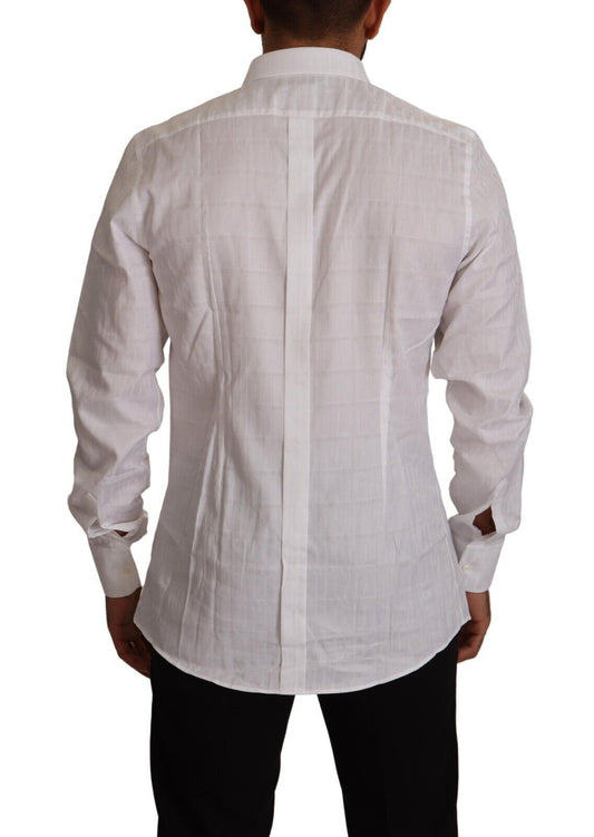 Dolce &amp; Gabbana Elegant white cotton shirt - slim fit