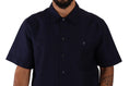 Load image into Gallery viewer, Dolce & Gabbana Elegant Navy Blue Button-Down Casual Shirt
