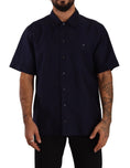 Load image into Gallery viewer, Dolce & Gabbana Elegant Navy Blue Button-Down Casual Shirt
