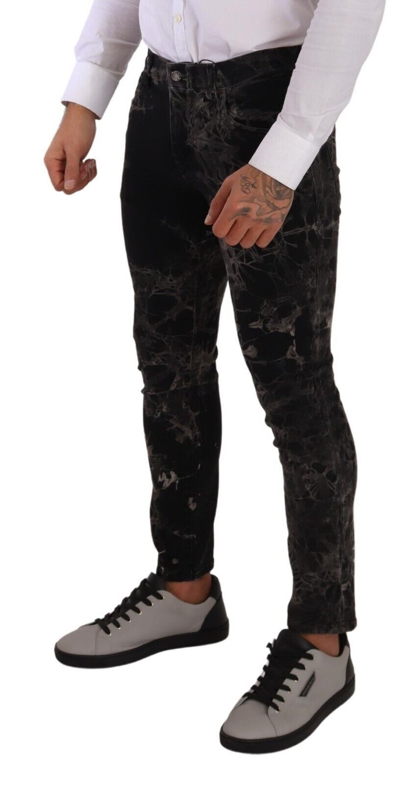 Dolce &amp; Gabbana Patterned Slim Fit Skinny Jeans