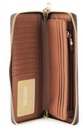 Load image into Gallery viewer, Michael Kors Jet Set Travel Large Brown Signature Continental Wristlet Wallet
