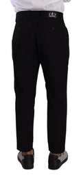 Load image into Gallery viewer, Dolce & Gabbana Elegant tapered chinos in black cotton
