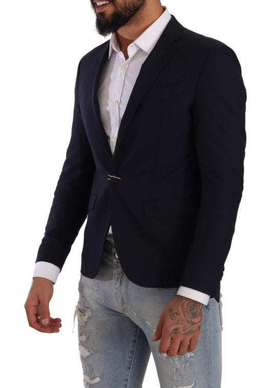 Domenico Tagliente Elegant slim-fitting dark blue blazer