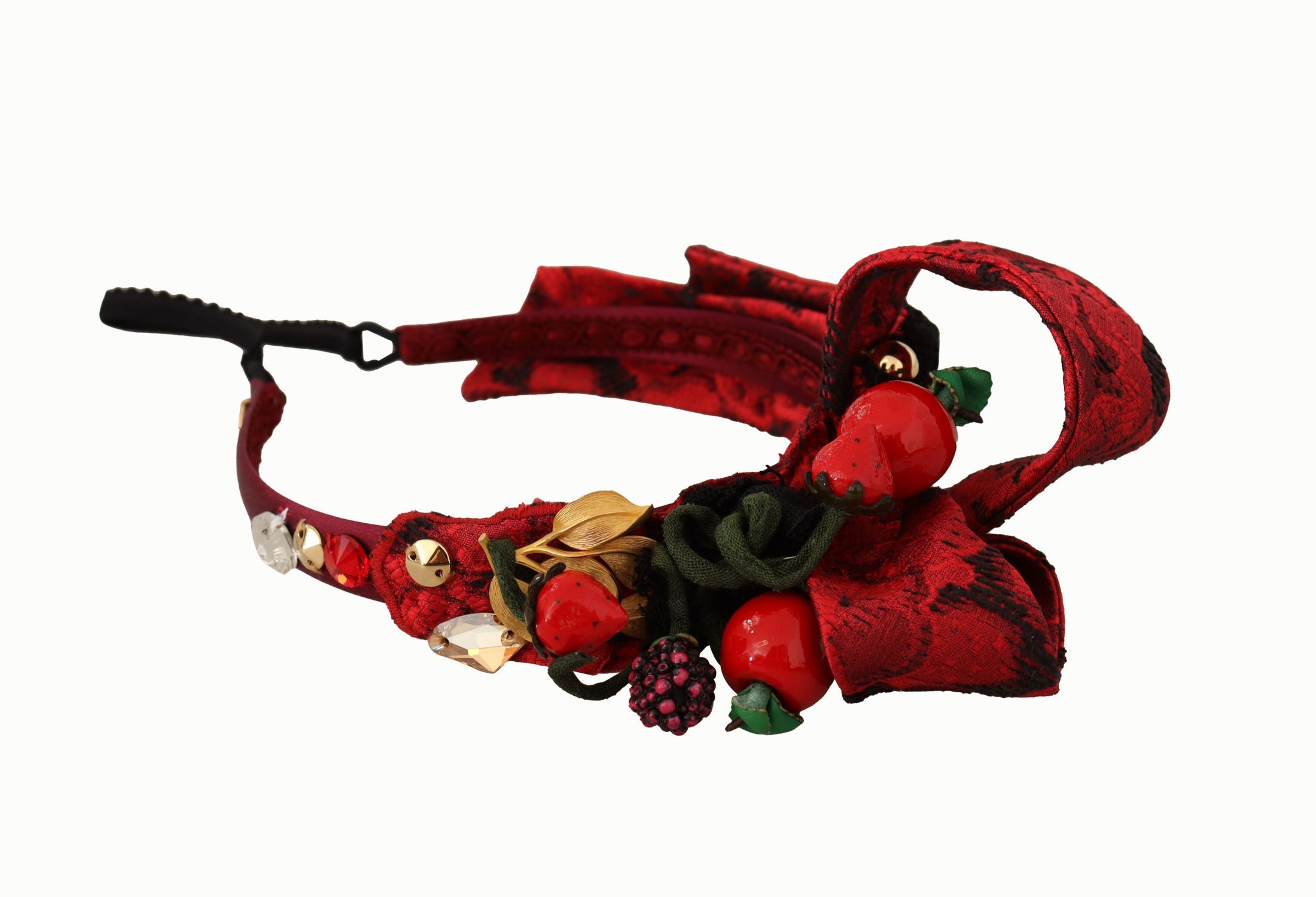 Dolce &amp; Gabbana Cherry Sicily Embellished Red Tiara