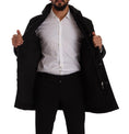 Load image into Gallery viewer, Dolce & Gabbana Elegant black parka hooded jacket
