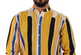 Load image into Gallery viewer, Dolce & Gabbana Elegant yellow striped Henley shirt
