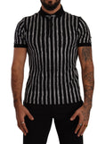 Load image into Gallery viewer, Dolce & Gabbana Elegant Striped Polo T-Shirt in Black
