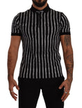 Load image into Gallery viewer, Dolce & Gabbana Elegant Striped Polo T-Shirt in Black
