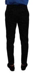 Load image into Gallery viewer, Dolce & Gabbana Elegant slim fit dress trousers in black brocade
