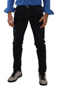 Bild in Galerie-Betrachter laden, Dolce & Gabbana Elegante Slim Fit Skinny Jeans in Dunkelblau
