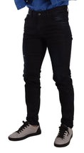 Bild in Galerie-Betrachter laden, Dolce & Gabbana Elegante Slim Fit Skinny Jeans in Dunkelblau
