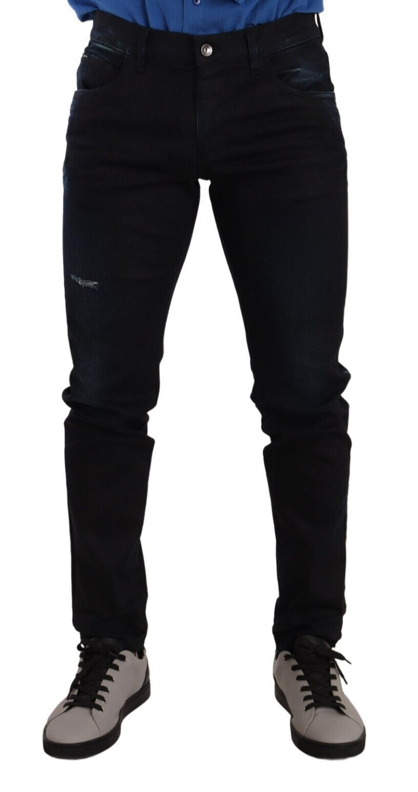 Dolce & Gabbana Elegante Slim Fit Skinny Jeans in Dunkelblau