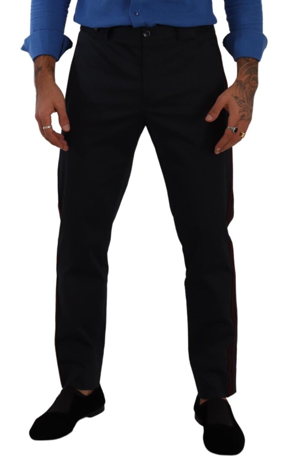 Dolce & Gabbana Schicke Slim Fit Chinohose in Blau