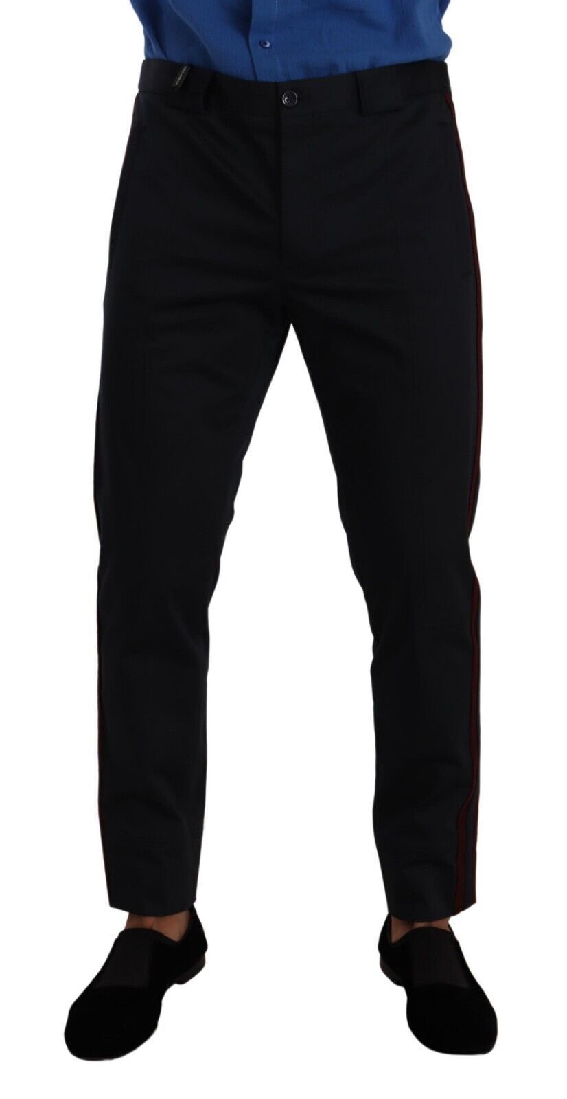 Dolce & Gabbana Schicke Slim Fit Chinohose in Blau