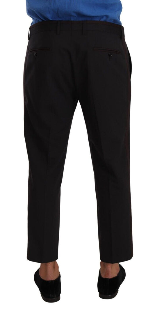 Dolce & Gabbana Elegante Cropped Wool Stretch Hose