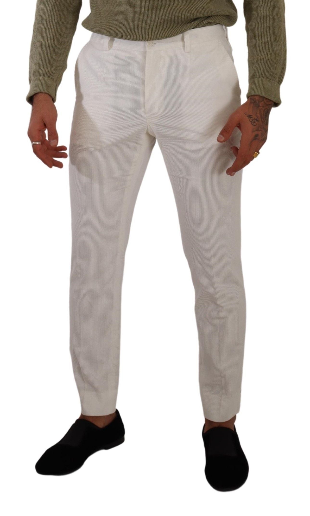 Dolce &amp; Gabbana Elegant slim-fit cotton trousers