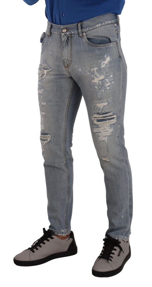 Dolce &amp; Gabbana Elegant light blue straight denim jeans