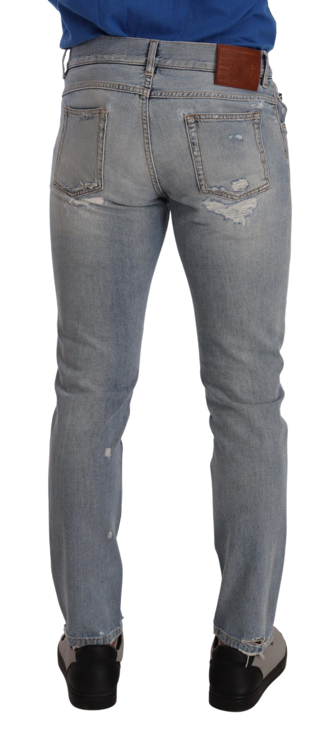 Dolce &amp; Gabbana Elegant light blue straight denim jeans