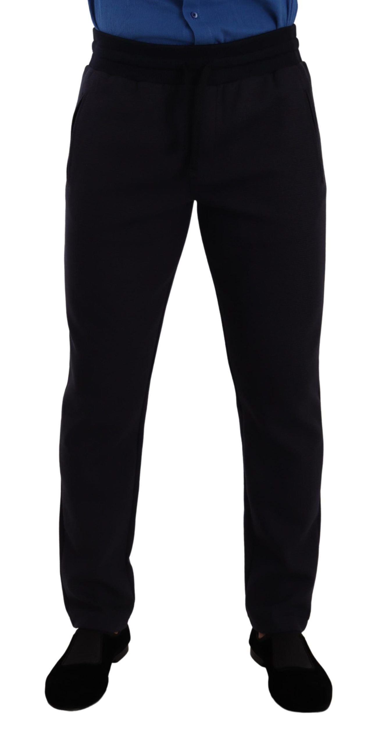 Dolce &amp; Gabbana Elegant blue jogging pants for men