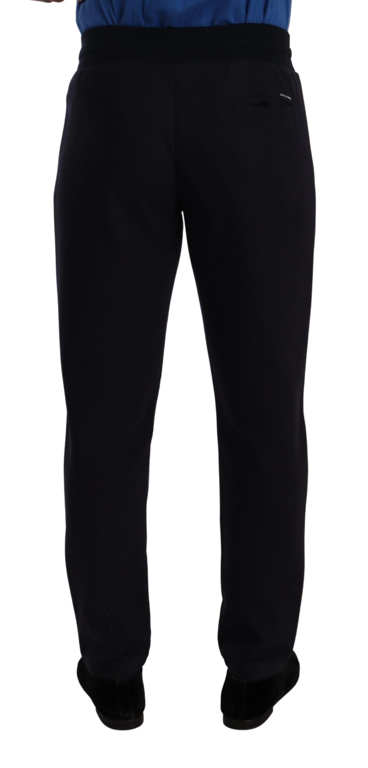 Dolce &amp; Gabbana Elegant blue jogging pants for men