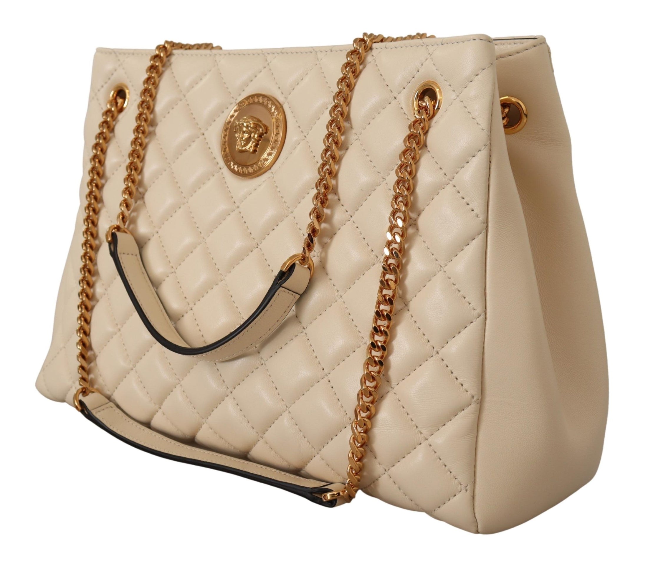 Versace Elegante gesteppte Nappaleder-Tasche