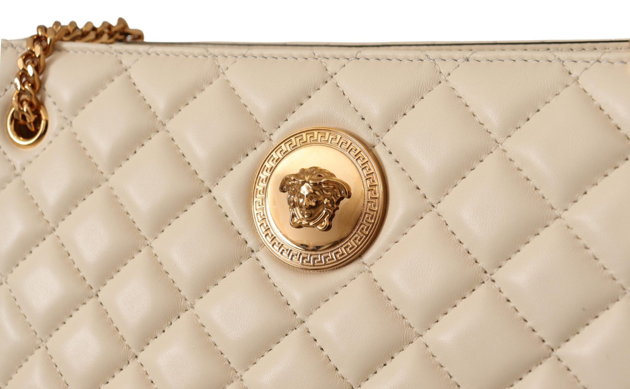 Versace Elegante gesteppte Nappaleder-Tasche