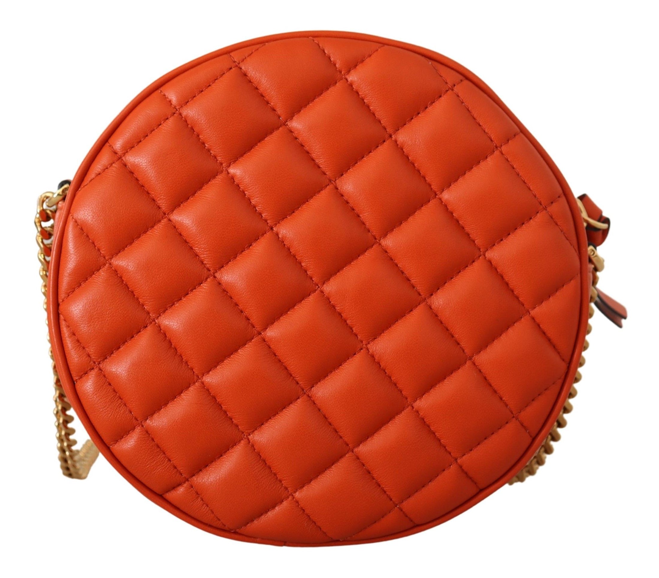 Versace Elegant round crossbody bag in nappa leather