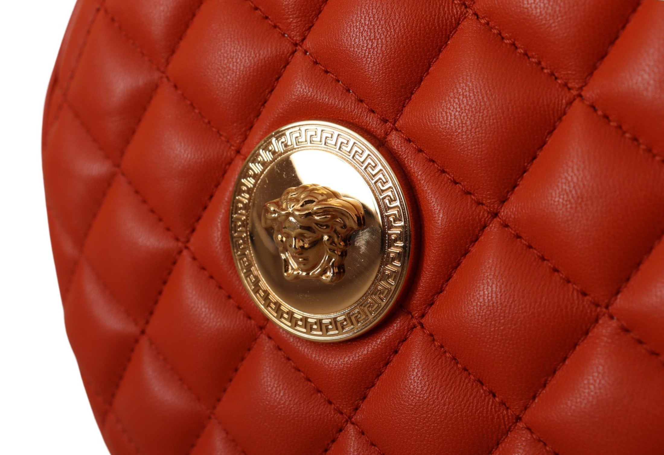 Versace Elegant round crossbody bag in nappa leather