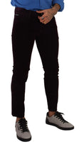 Load image into Gallery viewer, Dolce & Gabbana Elegant burgundy slim fit denim
