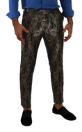 Load image into Gallery viewer, Dolce & Gabbana Elegant Slim Fit Metallic Dress Pants
