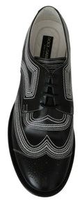 Load image into Gallery viewer, Dolce & Gabbana Elegant derby shoes in black and white
