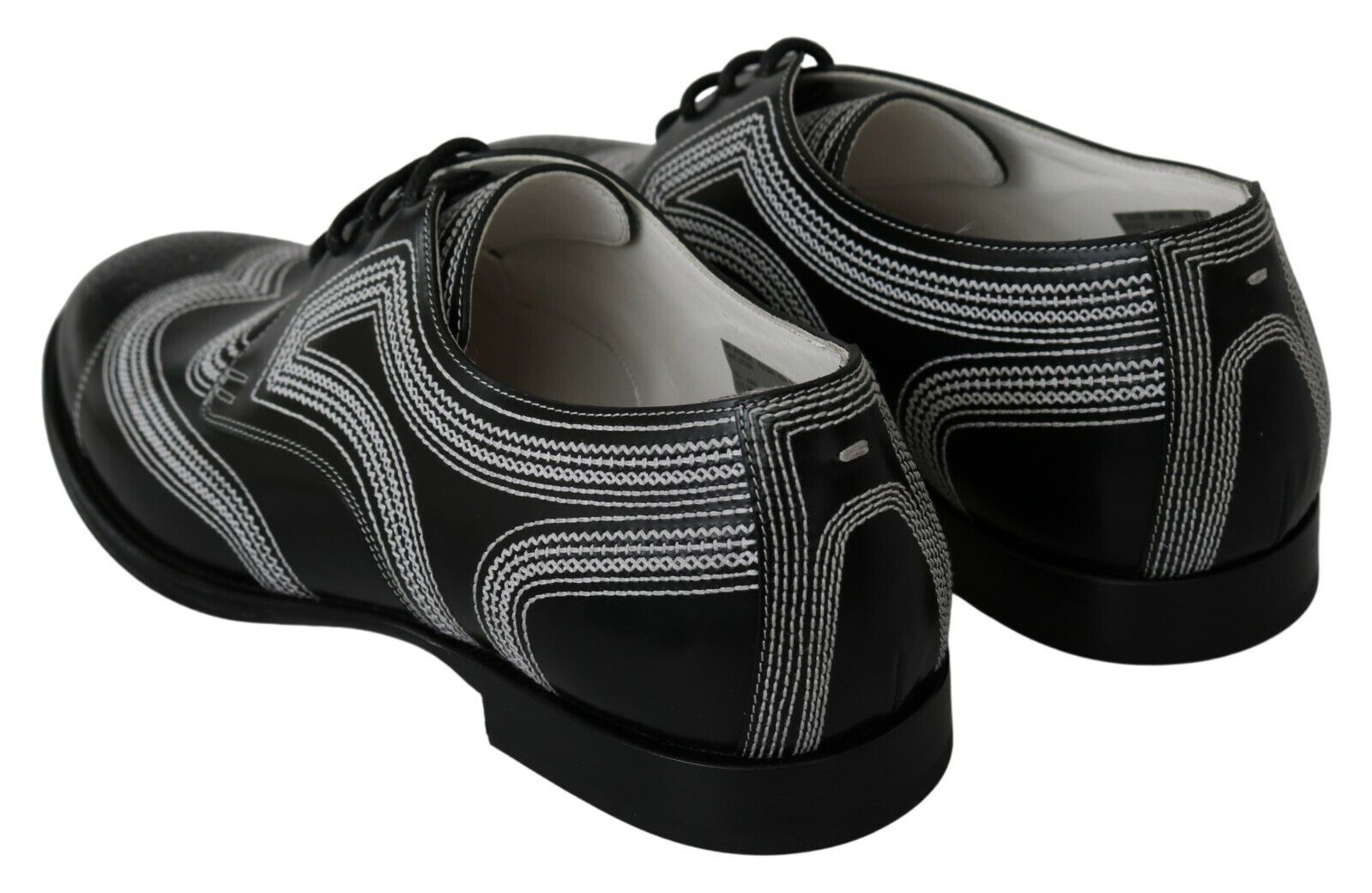 Dolce &amp; Gabbana Elegant derby shoes in black and white