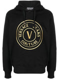 Load image into Gallery viewer, Versace Jeans Chic Black Hooded Sweatshirt
