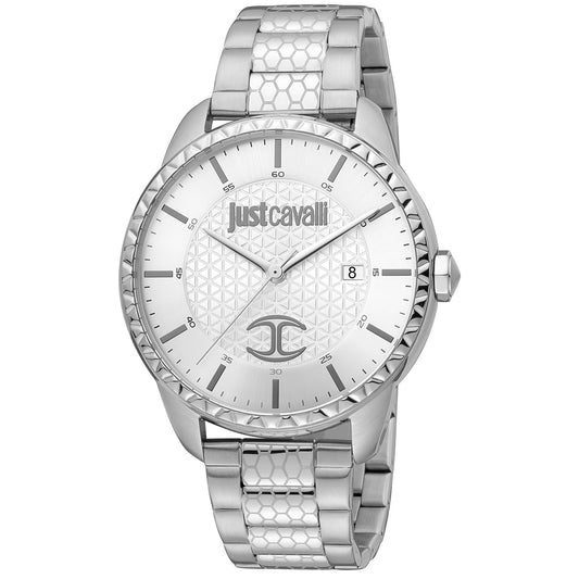 Just Cavalli Silberne Herrenuhr