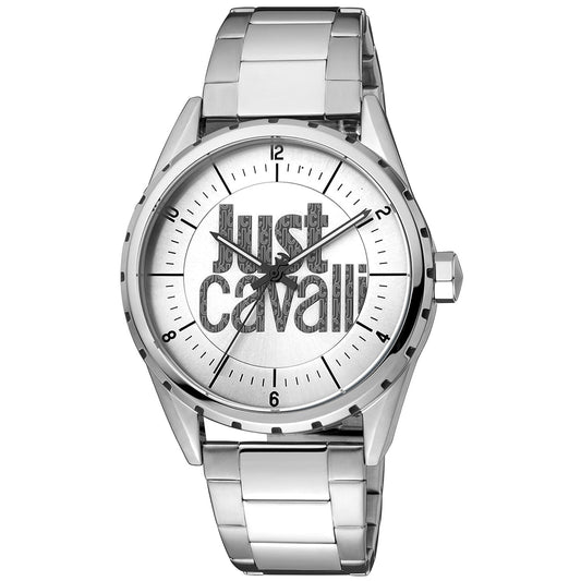 Just Cavalli Silberne Herrenuhr