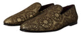 Load image into Gallery viewer, Dolce & Gabbana Gold Tone Loafers Slides Dress Shoes
