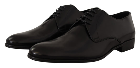 Dolce &amp; Gabbana Elegant derby shoes made of black leather