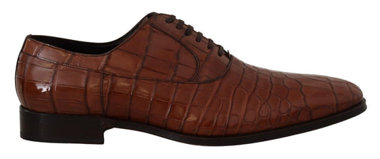 Dolce &amp; Gabbana Elegant formal shoes made from exotic crocodile leather