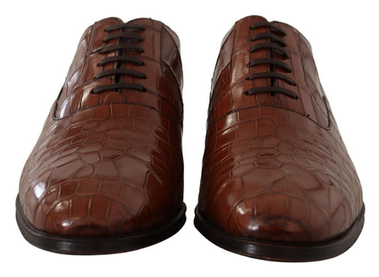 Dolce &amp; Gabbana Elegant formal shoes made from exotic crocodile leather