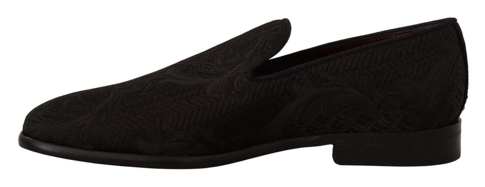 Dolce &amp; Gabbana Black floral brocade slippers